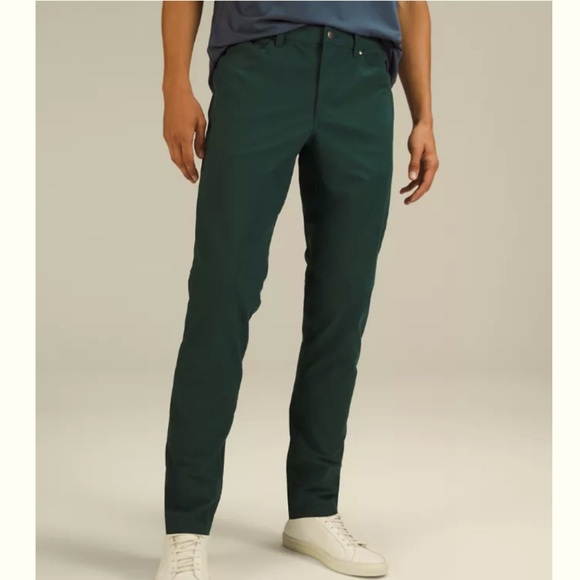 Lululemon ABC Pant Slim Utilitech Abrasion Resistant LM5ABNS Green 32 - Picture 1 of 5